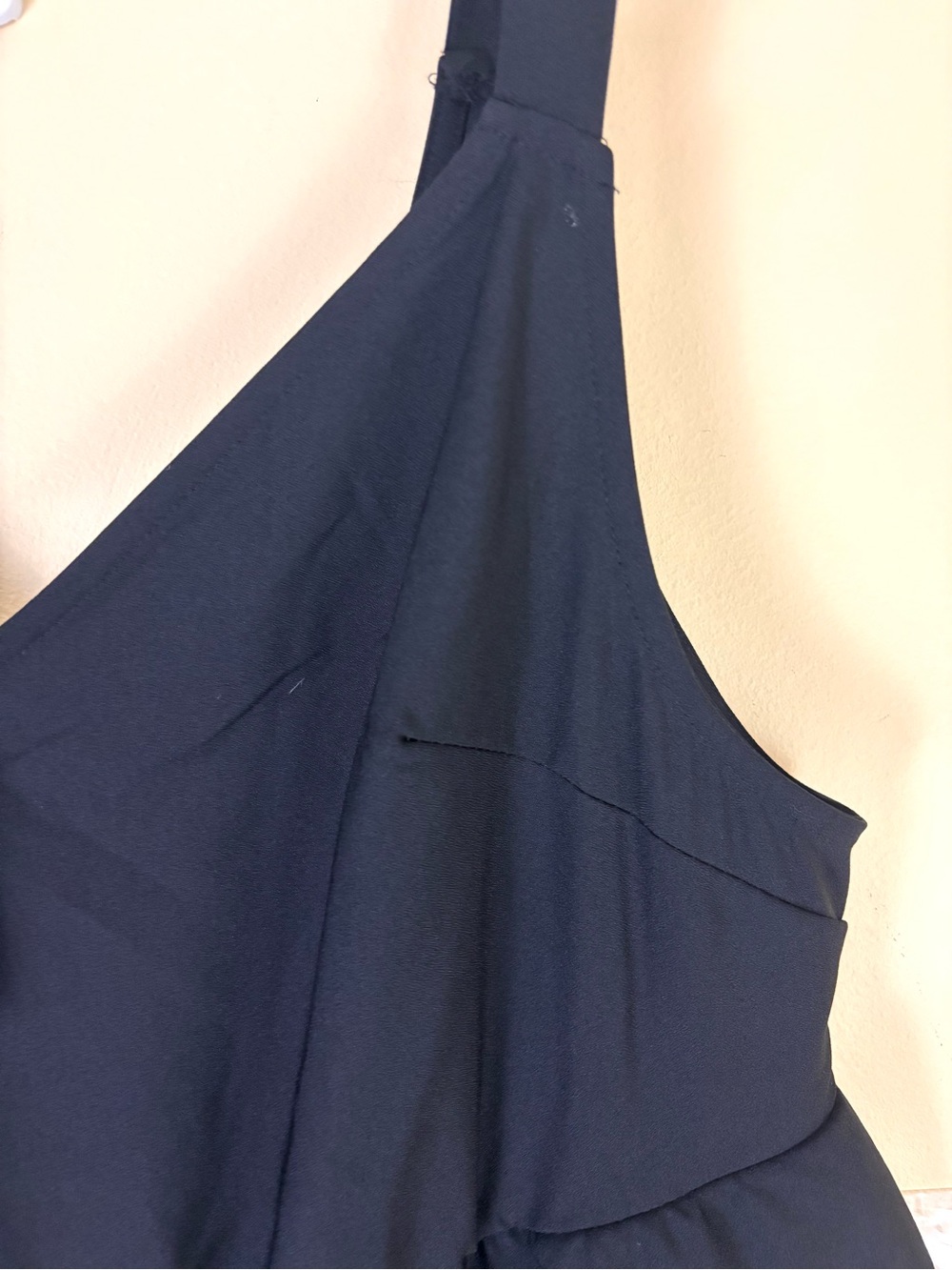 Women’s Soft Tie-Shoulder Wide-Leg Jumpsuit - Picture 5 of 11